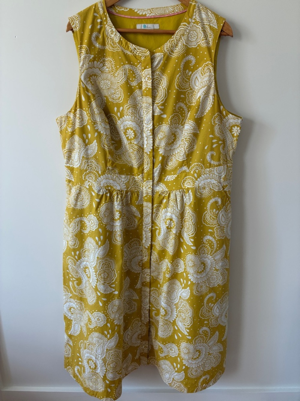 Boden Floral Midi Sleeveless Dress Size 18L